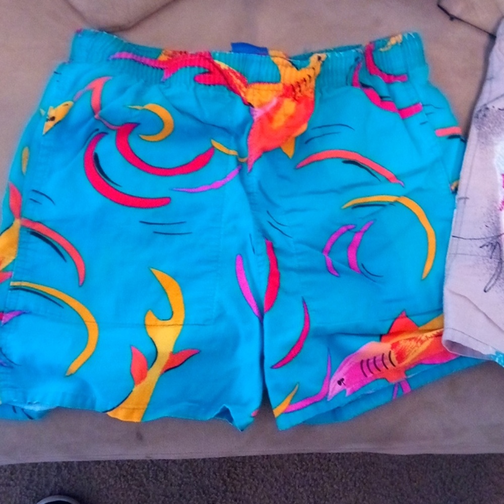 1980s ocean Pacific boys swimming trunks